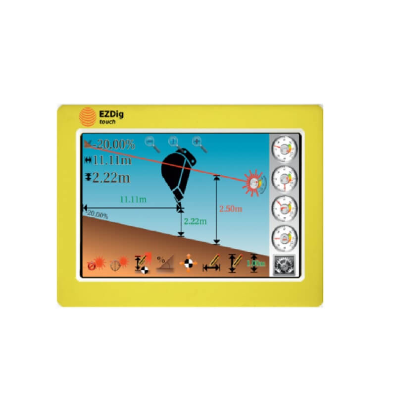 GeoMax EzDig T Excavator Guidance System Touch, machine control system