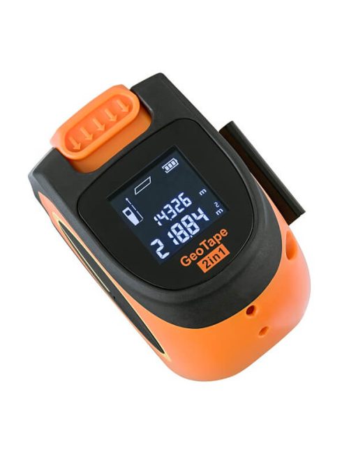 Geo-Fennel GeoTape 2in1 Laser Distancemeter with built-in 5m tape, USB charging cable and battery