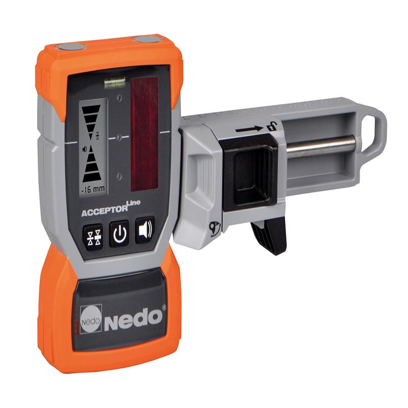Nedo ACCEPTORLine with quick clamp extremely robust laser receiver