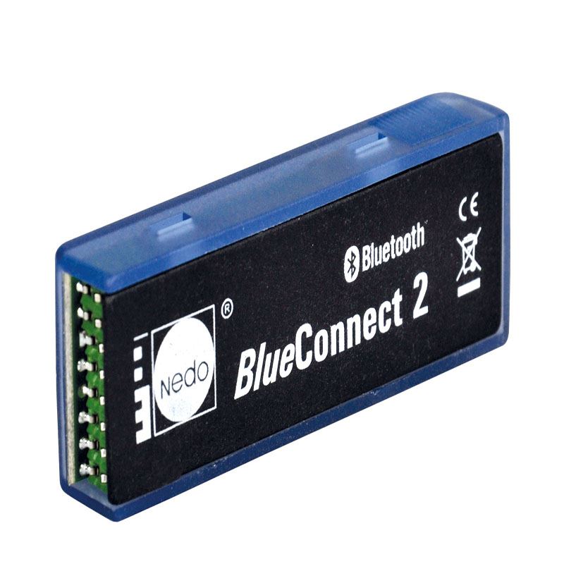 Nedo Bluetooth modul Blue Connect 2 permits simple wireless transmission of inside dimensions measured with the Nedo mEsstronic to a PC, pocket PC or to a machine control unit