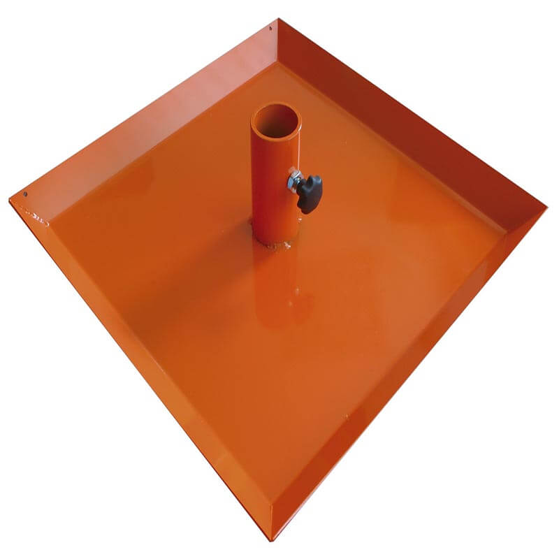 Nedo Base plate for casting concrete To increase the size of the supporting surface for the flexi rod and prevent it from sinking into the concrete
