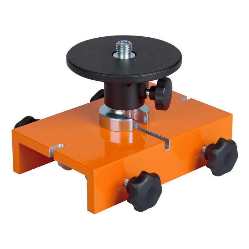 Nedo Batter board holder for rotating laser Clamping range of screws: 15 mm to 88 mm