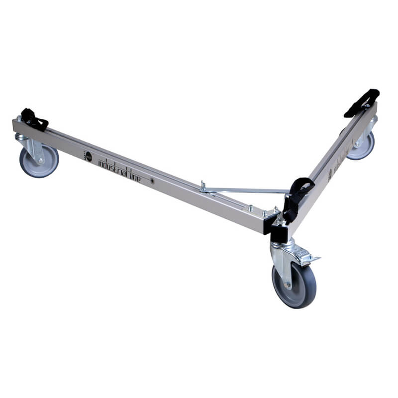 Nedo Industrial line Tripod Dolly allowing it to be maneuvered through narrow doors and providing easy access to a laser scanner.