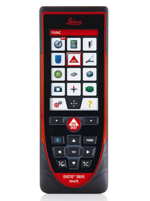 Laser distance meter Leica DISTO™ D810 touch touch is the world’s first distance measurement device with a touchscreen
