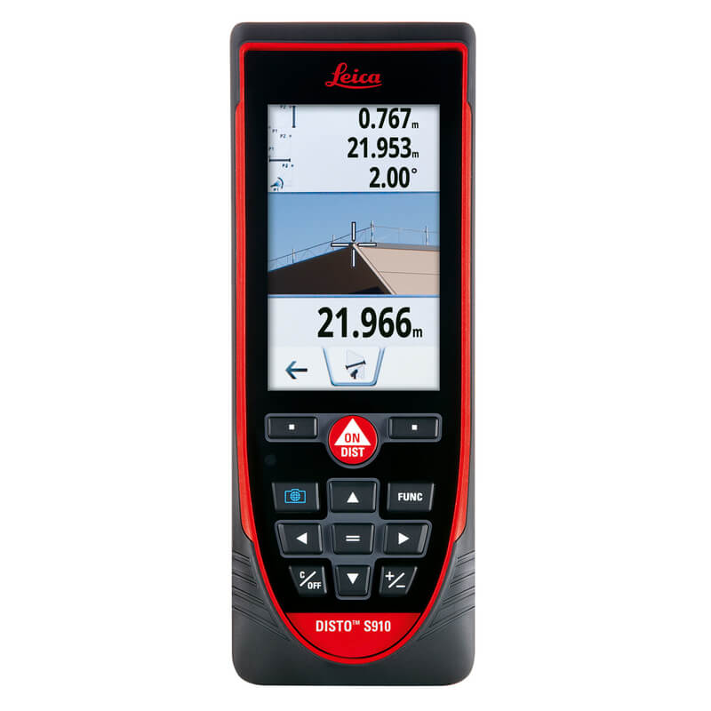 Leica DISTO™ S910 allows the widths of objects to be measured quickly and easily from any position, even when they are inaccessible