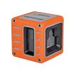 Nedo Line Laser CUBE green creates a laser cross and an additional vertical laser line at right angles to the laser cross