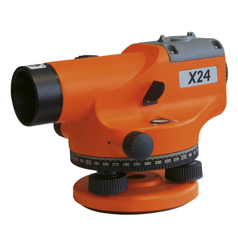 Nedo Builders' Level X 24 feature particularly bright optics, a large objective aperture, a sturdy air- damped compensator and quality workmanship - just right for the use under eXtremely tough conditions