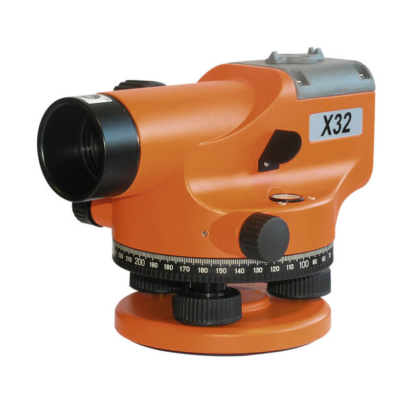 Nedo Builders' Level X 32 feature particularly bright optics, a large objective aperture, a sturdy air- damped compensator and quality workmanship - just right for the use under eXtremely tough conditions