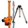 Nedo Builders' Level X 20 set feature particularly bright optics, a large objective aperture, a sturdy air- damped compensator and quality workmanship - just right for the use under eXtremely tough conditions