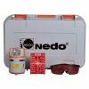 Nedo Cross Line Lasers QUASAR4 cross line laser can be fixed to almost anything, allowing a flexible range of applications